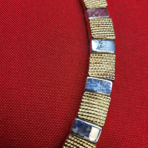 Napier Collar Gold Tone Silver Tone Necklace - Picture 7 of 12